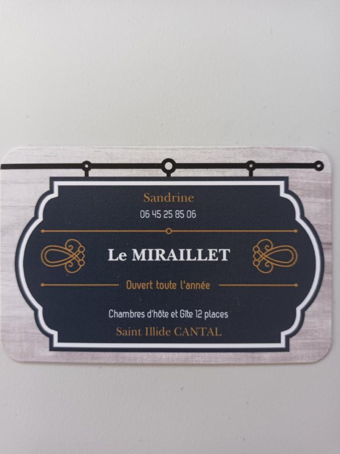 Le Miraillet, Chambre Hote Saint-Illide Buitenkant foto
