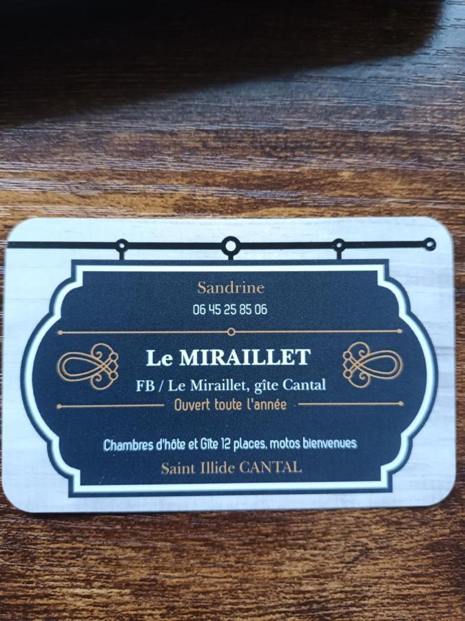 Le Miraillet, Chambre Hote Saint-Illide Buitenkant foto